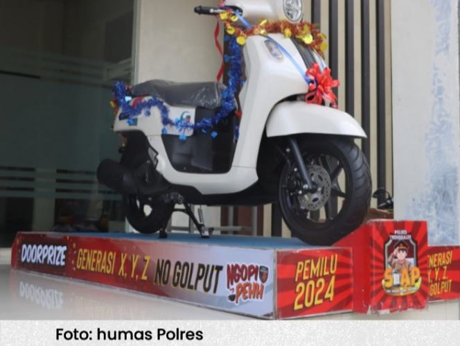 
					Yuk Gunakan Hak Pilihmu Ke TPS, Polres Trenggalek Siapkan Hadiah Sepeda Motor, Ini Caranya