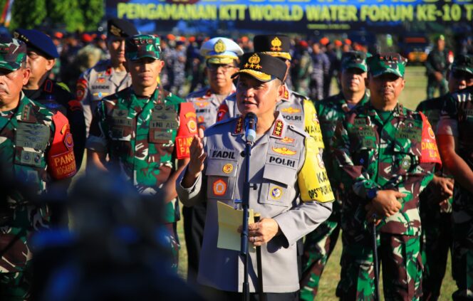 
					TNI-Polri Gelar Apel Pasukan Pengamanan World Water Forum Ke-10 di Bali