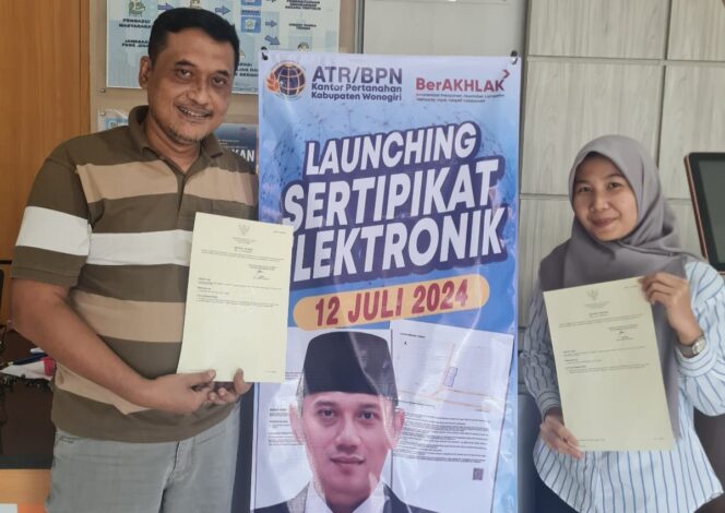 
					Implementasi Sertipikat Elektronik di Kantor Pertanahan Kabupaten Wonogiri