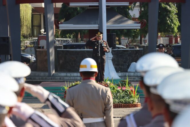 
					Polres Trenggalek Gelar Upacara Hari Bhayangkara Ke-78