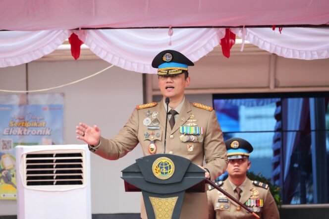
					Menteri AHY Pimpin Upacara HANTARU 2024