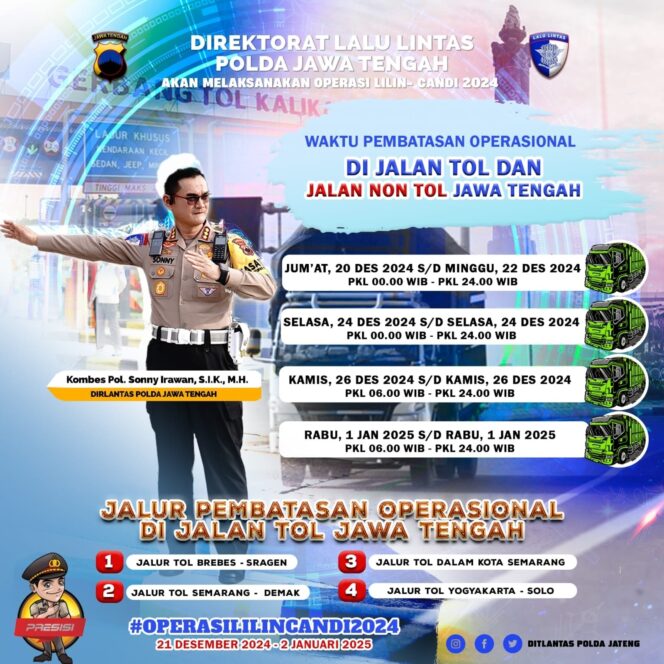 
					SKB 3 Menteri; Ini Jadwal Pembatasan Angkutan Barang Selama Nataru 2024-2025