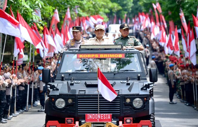 
					Presiden Prabowo Disambut Meriah di Pembukaan Apel Kasatwil Polri 2024