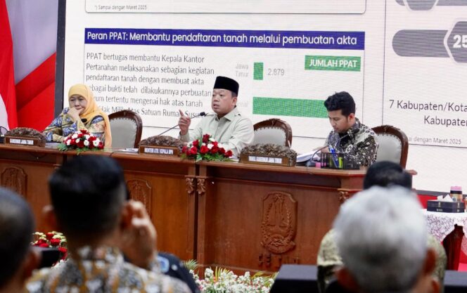 
					Menteri Nusron Imbau Pemda se-Jawa Timur Tuntaskan RDTR