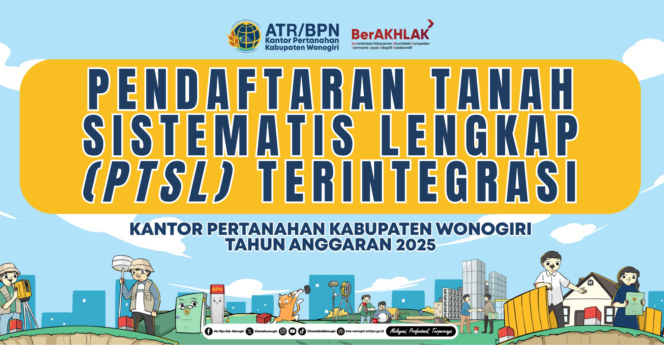 
					Program PTSL 2025 Kabupaten Wonogiri Dibuka, Ini Lokasi Desa Sasaran