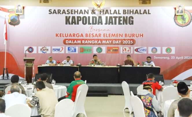 
					Sarasehan Kapolda Jateng Bersama Serikat Buruh, Komitmen Wujudkan May Day Kondusif