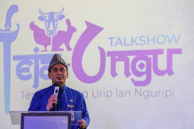
					Wakil Gubernur Jateng Taj Yasin membuka Talkshow Teja Ungu dan Pelatihan Kang Jalal di Studio Kalipancur, Semarang, 22 Mei 2025. (Foto: Syahidan)

