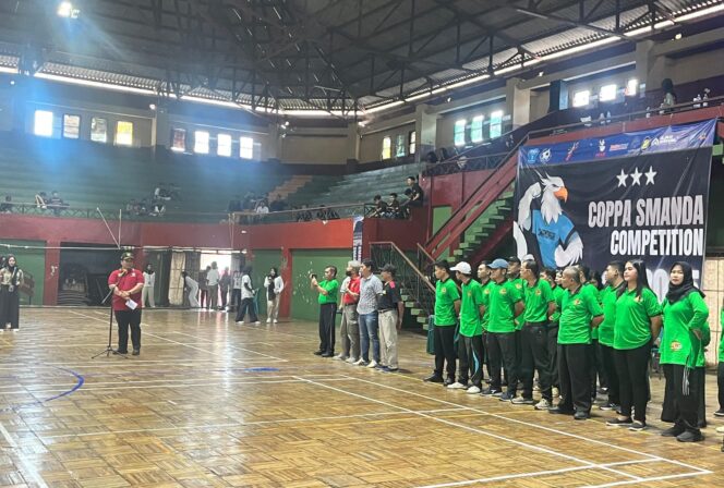
					Turnamen Futsal SMANDAGIRI di GOR Giri Mandala, Polres Wonogiri Terjunkan Satu Peleton Pengamanan
