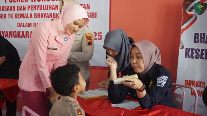 
					TK Kemala Bhayangkari Wonogiri Gelar Pemeriksaan dan Penyuluhan Kesehatan Untuk Siswa