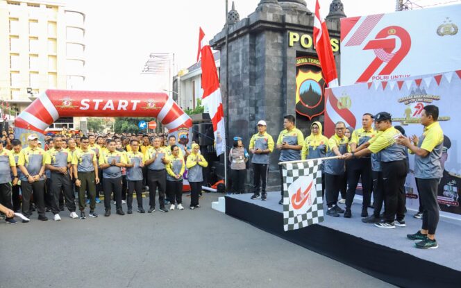 
					Polda Jateng Gelar Olahraga Bersama Sambut Hari Bhayangkara ke-79