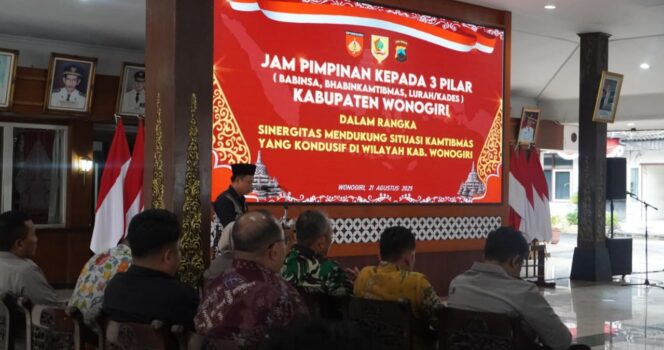 
					Polres Wonogiri Kokohkan Sinergi Tiga Pilar Jaga Kamtibmas Kondusif