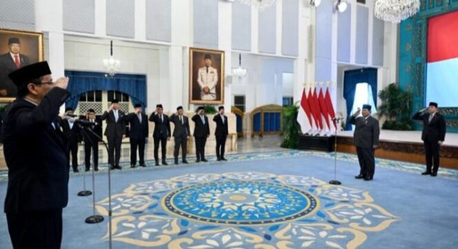 
					Presiden Prabowo Lantik Empat Menteri dan Satu Wakil Menteri