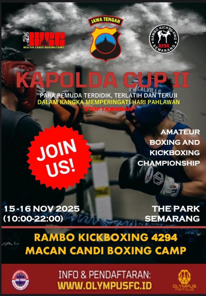 
					Kejuaraan Tinju dan Kickboxing Kapolda Cup 2, Cara Polda Jateng Redam Tawuran Jalanan Lewat Prestasi di Gelanggang