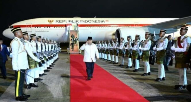 
					Presiden Prabowo Tiba di Malaysia Hadiri KTT Ke-47 ASEAN