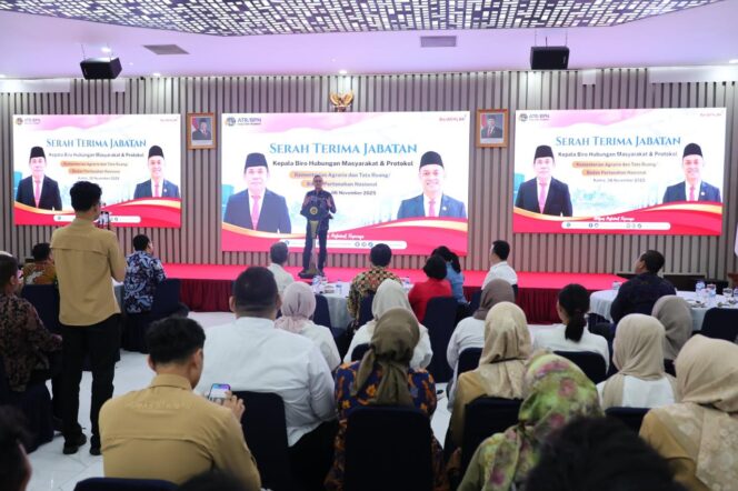 
					Kementrian ATR/BPN Pisah Sambut Kepala Biro Humas dan Protokol