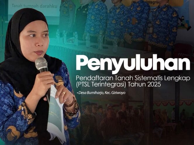 
					Masyarakat Desa Bumiharjo Giriwoyo Antusias Ikuti Penyuluhan PTSL Terintegrasi Tahap 2 
