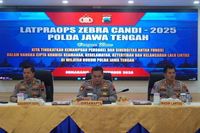 
					Operasi Zebra Candi 2025 Segera Dimulai, Polda Jateng  Matangkan Kesiapan Personel dan Satgas Operasi