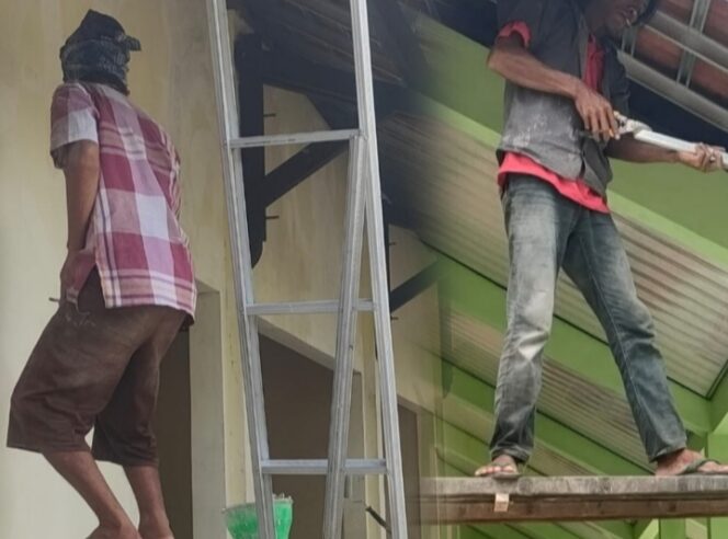 
					Rehab Gedung SMA Negeri 1 Purwantoro Wonogiri, Pekerja Abaikan APD Meski Anggaran Capai Miliaran