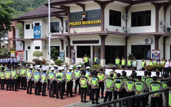 
					Polres Wonogiri Gelar Apel Siaga Hadapi Potensi Bencana Hidrometeorologi