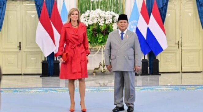 
					Prabowo Terima Kunjungan Ratu Máxima dari Belanda di Istana Merdeka