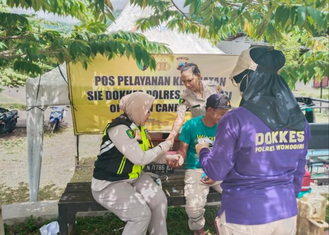 
					Dukung Operasi Lilin Candi 2025, Si Dokkes Polres Wonogiri Beri Layanan Kesehatan Gratis di Obyek Wisata WGM