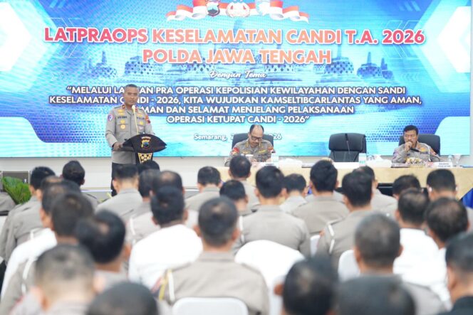 
					Polda Jateng Akan Gelar Operasi Keselamatan Candi 2026 Selama 14 Hari, Perintahkan Jajaran Lakukan Operasi Secara Humanis