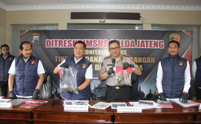 
					​Polda Jawa Tengah Bongkar Aktivitas Tambang Ilegal di Boyolali dan Kendal, Alat Berat dan Material Disita