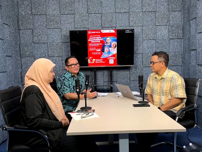 
					Webinar Ngabuburit Jurnalis yang sekaligus menjadi kickoff program CIMB Niaga SJF 2026 di Jakarta pada Senin, 9 Maret 2026. (Foto : Pers rilis CIMB Niaga & IIJ).