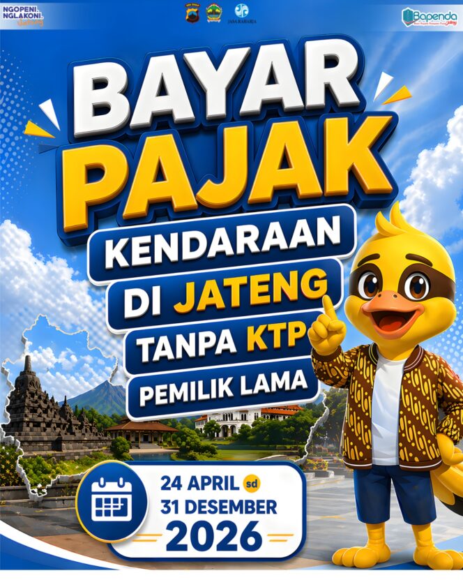 
					Jateng Berlakukan Pembayaran Pajak Kendaraan Bermotor Tanpa KTP Pemilik Lama