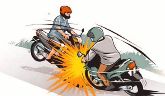 
					Dua Motor Tabrakan di Simpang Tiga Pracimantoro Wonogiri, Dua Orang luka Serius