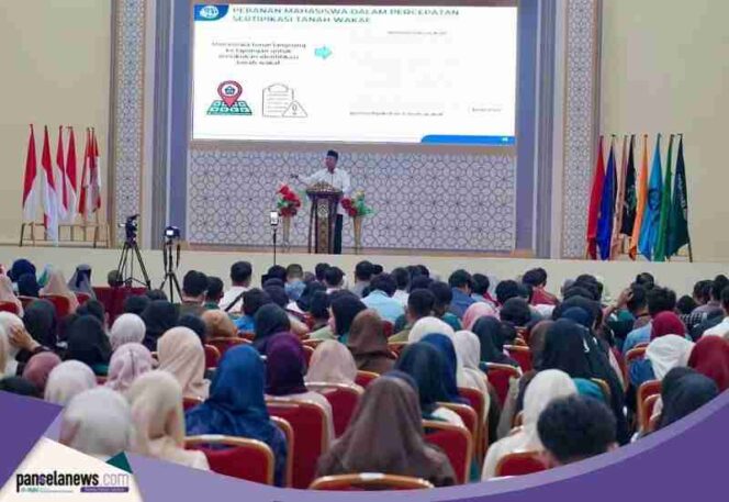 
					Nusron Wahid saat memberikan kuliah umum di Palu. (Foto: Normawan/ Kantah Wonogiri)