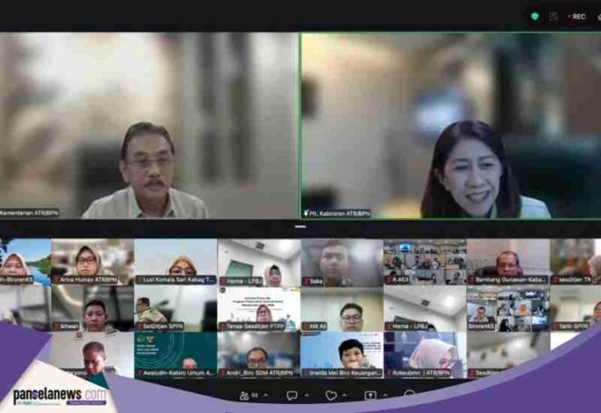 
					Pembahasan KRO dan RO secara virtual. (Foto: Normawan/ Kantah Wonogiri)
