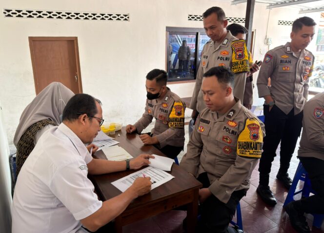
					Polres Wonogiri Gelar Cek Kesehatan dan Screening TB Paru bagi Bhabinkamtibmas