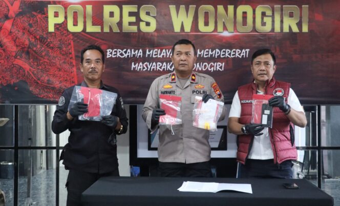 
					Polres Wonogiri Sukses Ungkap Kasus Narkotika, Sabu 1,23 Gram Disita